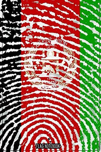 Flag Notebook: Afghanistan Flag Notebook ~ 100 page Journal with Afghanistan national flag cover. (6x9)