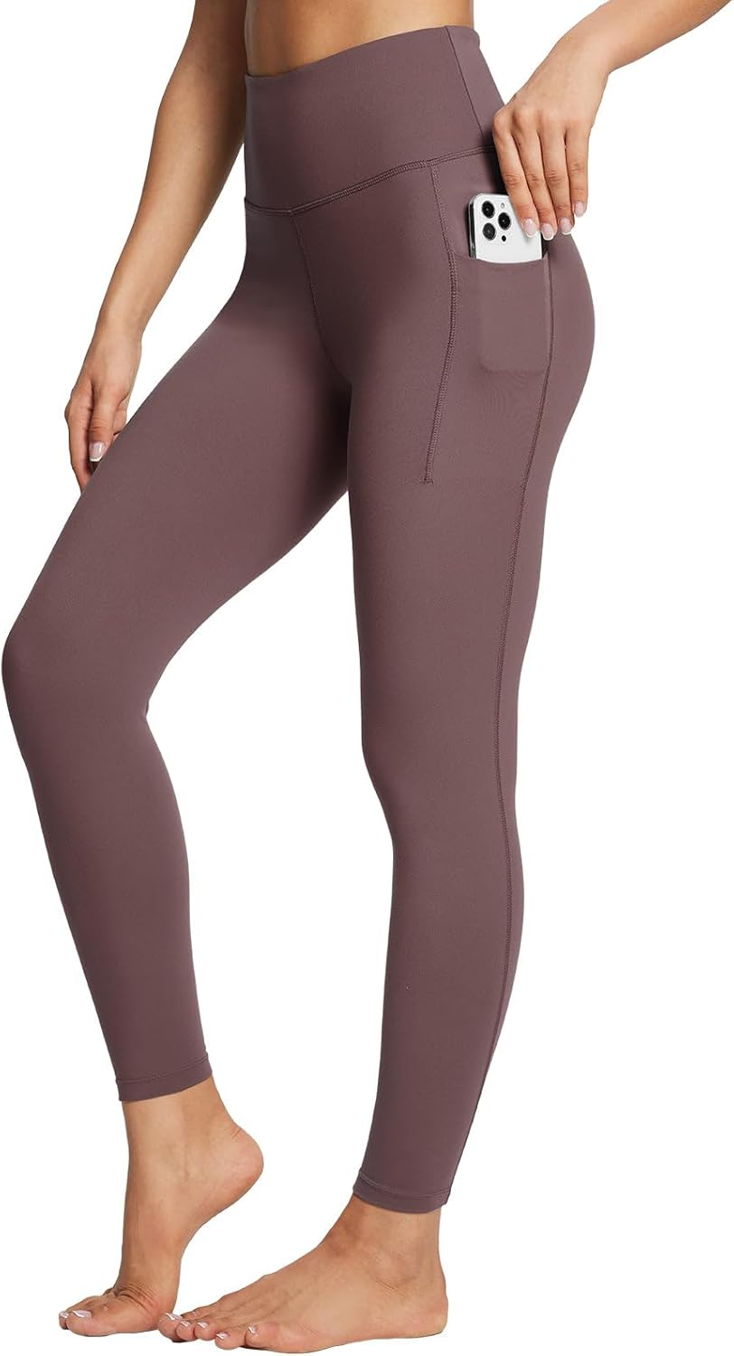 baleaf Workout Leggings with Pockets for Women High Waisted Tummy Control Plus Size Yoga Pants for Running Gym Athletic - Image 6