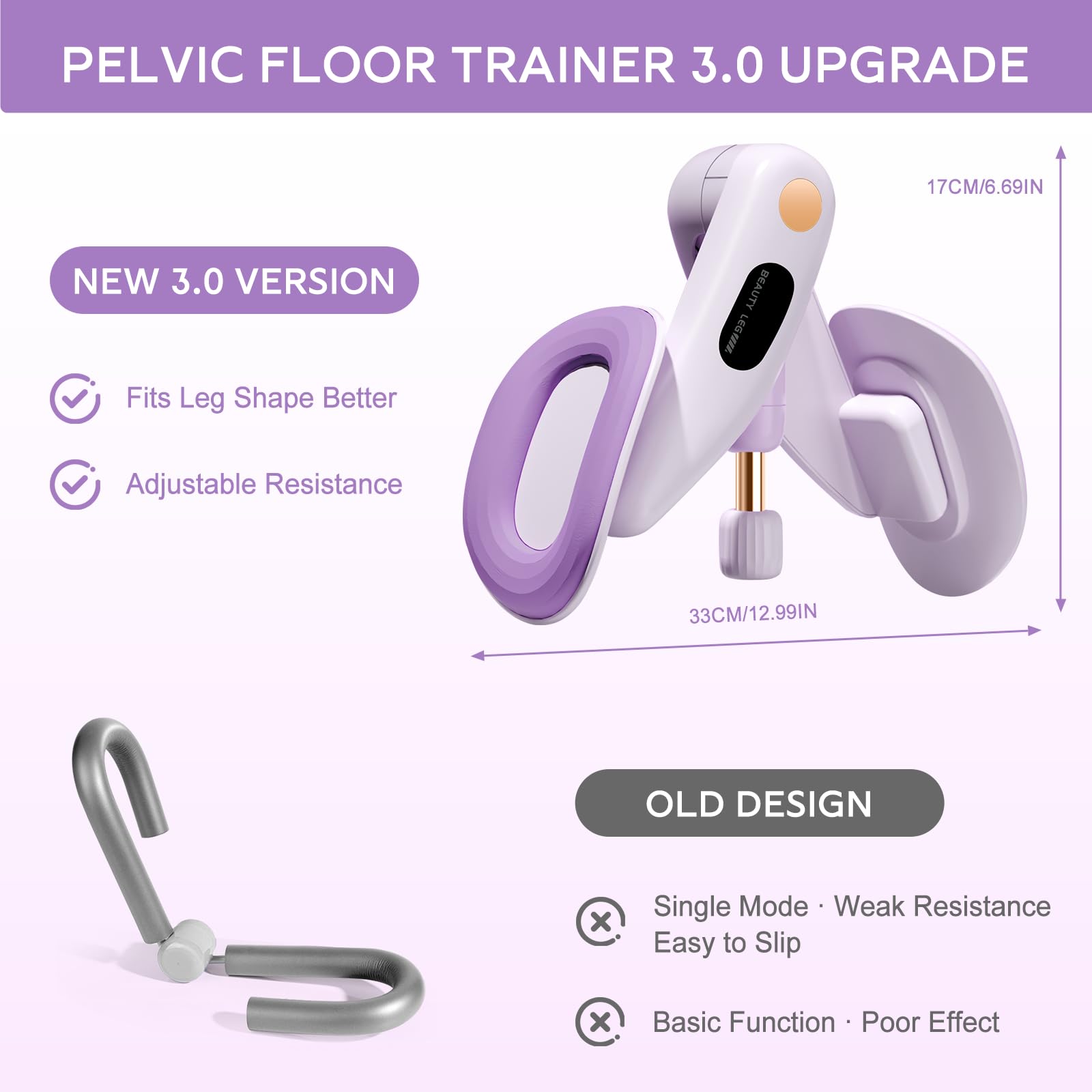 Trenażer dna miednicy dla kobiet, przyrząd treningowy do treningu dna miednicy, bezstopniowy trening dna miednicy, 7-16 kg, bezpieczny obrót o 360°, sprzęt fitness do domu