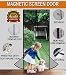 Magnetic Screen Door with Mesh Curtain Full Frame Velcro. Fits Door Openings Up To 36”x82” MAX