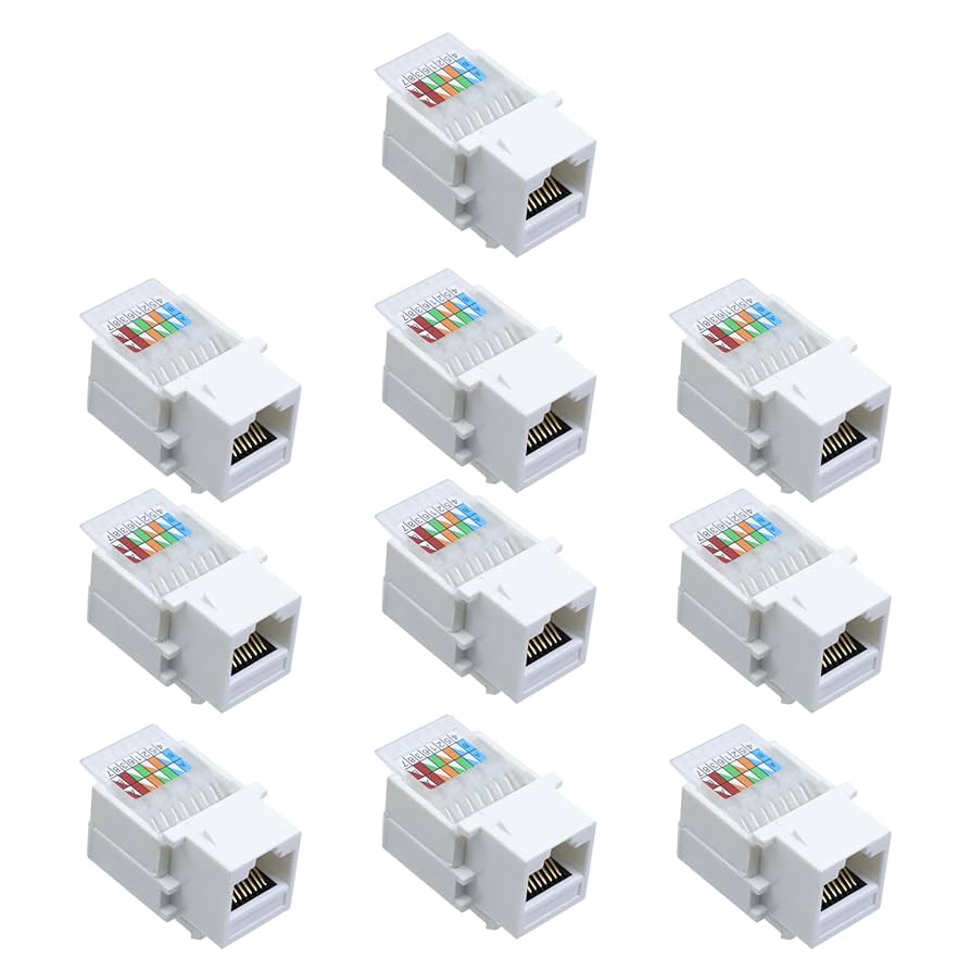 RJ45 Cat6 キーストーンカプラー LAN ケーブル用 コネクタ Amazon.co.jp: Iwillink RJ45 Cat6 キーストーンカプラー LAN