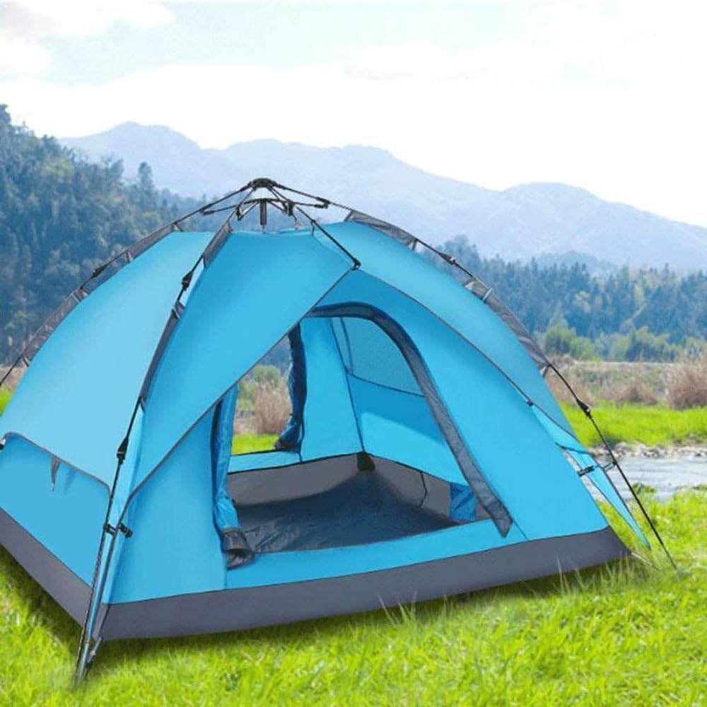 Vetrineinrete® Tenda da Campeggio Impermeabile 2 Posti, 200x150x120 cm, con Chiusura a Zip, Sacca per Trasporto