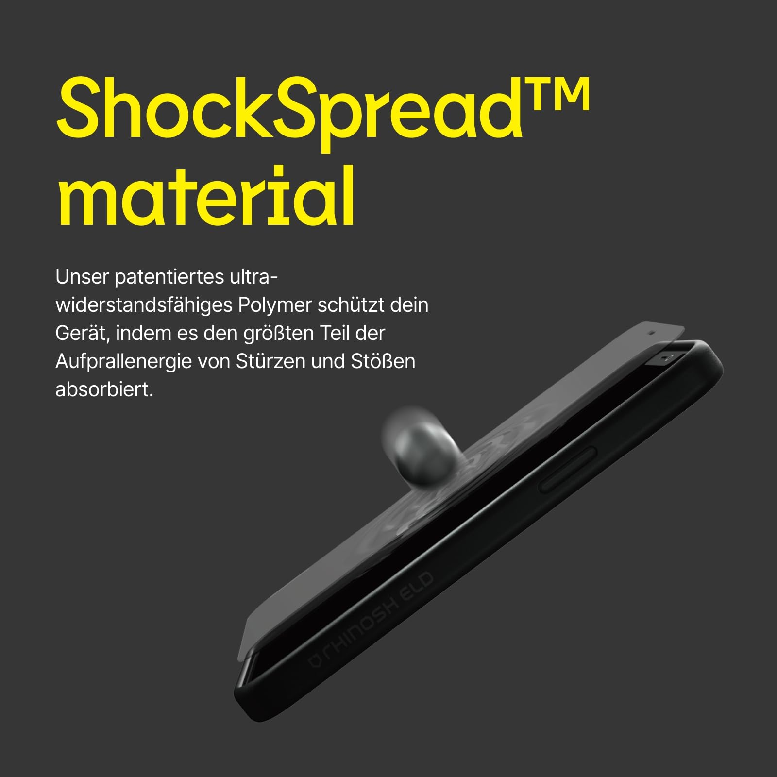 RhinoShield Impact Displayschutzfolie für iPad 10-10.9 Zoll / A16 | Hohe Transparenz, ultra-klar, stoßfest, stoß- und kratzfest, fingerabdruckresistent