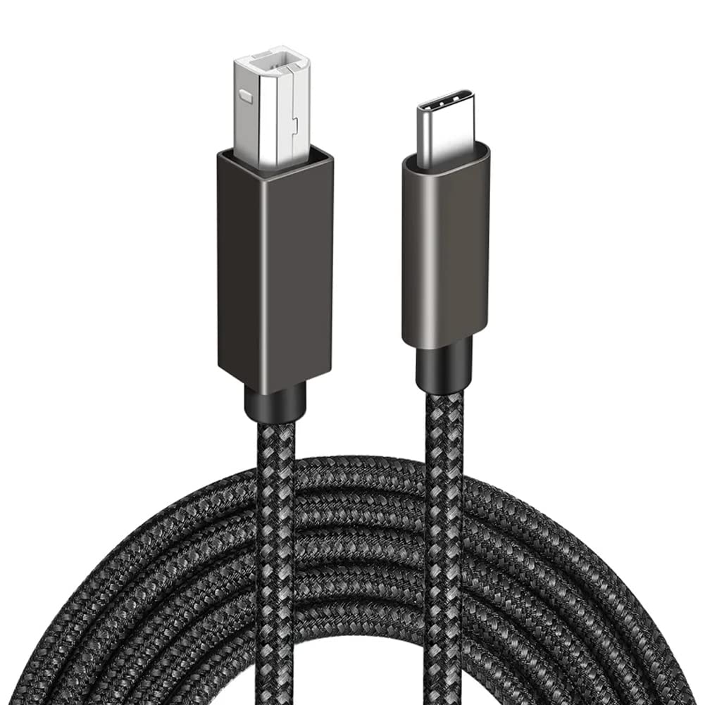 Dhruvga Type C to USB 2.0 Type B Printer Scanner Cable, Type C Male to USB 2.0 Male Printer Cable, USB C to USB B Printer, Scanner Printer to USB C MIDI Cable (Black - 2M) (CBL-0308). (B0BSQZKHR2) Amazon Price History, Amazon Price Tracker