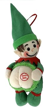 Farting Elf Christmas Ornaments-Funny Christmas Tree Decoration-Stocking Stuffer-Naughty But Nice Gag Gift-He Farts The Song Deck The Halls When You Press His Body-Measures 4x10 Inches