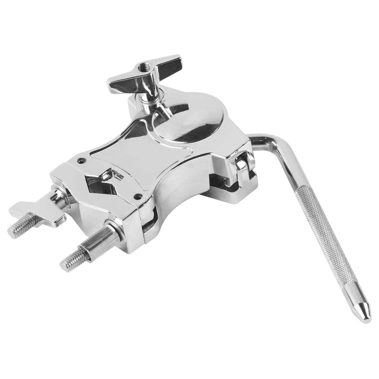 Accesorios de soporte de batería para Bateria – Soporte Tom de aleación de zinc – Estante de tambor, accesorio multifunción para instrumentos, mango giratorio de 360 grados
