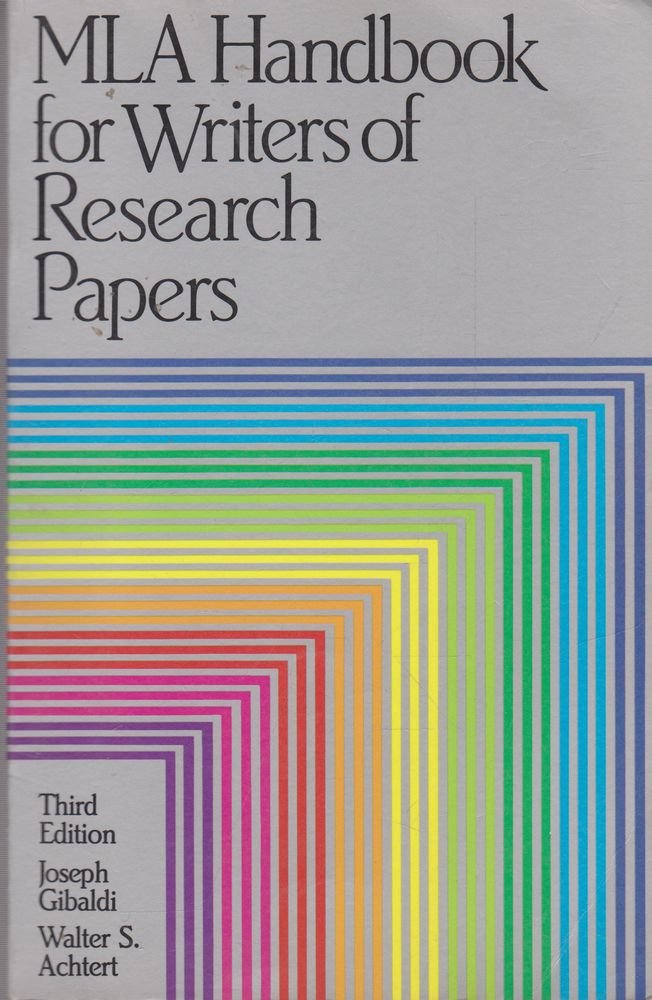 MLA Handbook for Writers of Research Papers