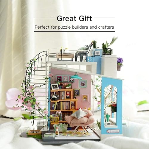 Miniatura 54 de Rolife - Kit de casa en miniatura para bricolaje, kit de fabricación de casa pequeña con muebles para adultos, decoración de Halloween, Navidad