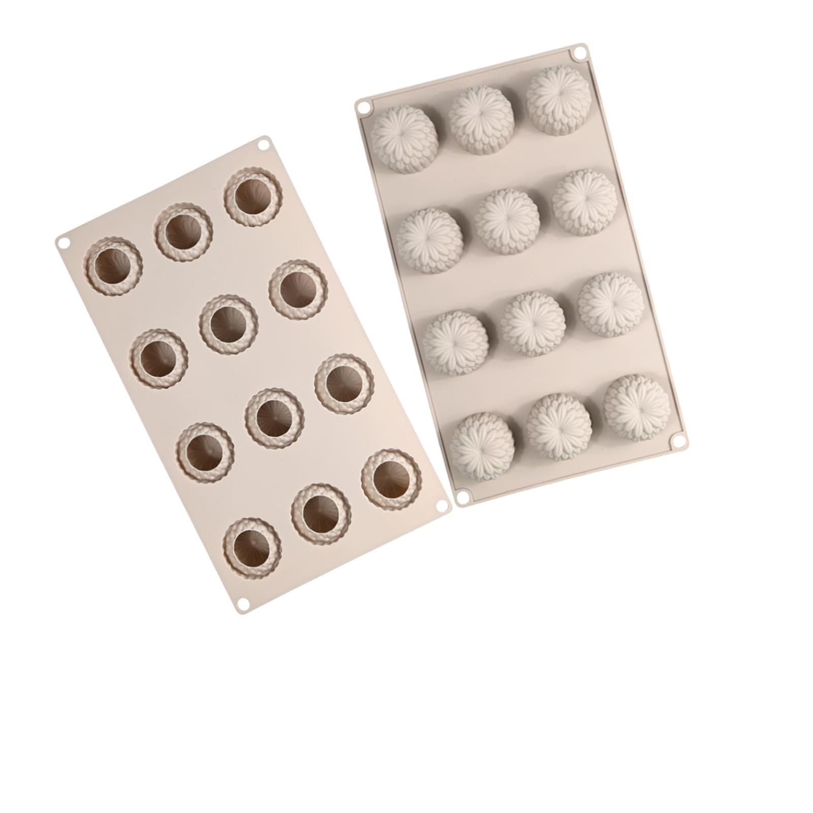ATRYG Fruit Flower Silicone Baking Tool Mousses Cake Decorating for Making Chocolate, Candy, Candle, Soap Enduring