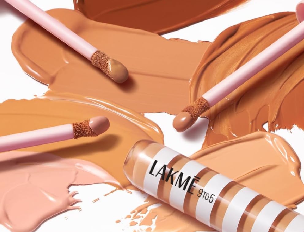 Image of Lakme 9to5 Hya Beach Edit Colour Correcting + Brightening Concealer, SPF 40, Deep Rich 5, 6 ml