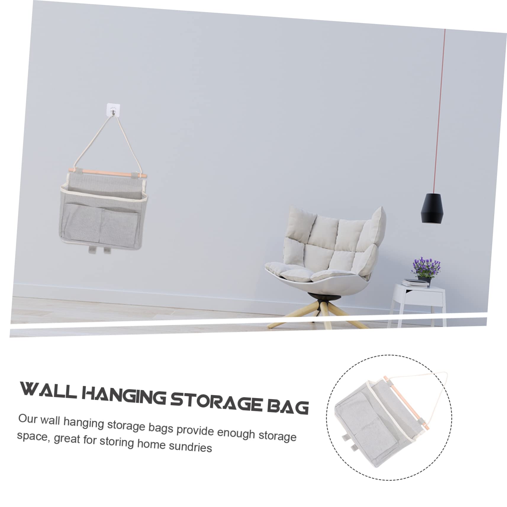 Garneck 5 Pz Borsa a parete wall organizer borsa da appendere organizer per riporre gli oggetti sopra la porta sigillante cestino del dormitorio studenti presenti
