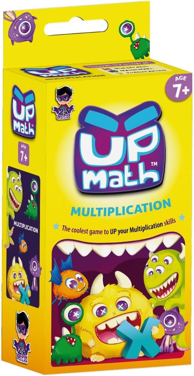 Yuka Champs Upmath Flash Cards Multiplication Game, Math