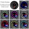 Supmico Universal Car Truck 52mm Turbo Boost Gauge Meter Kit PSI 7 Color LED Light Pointer Dial Digital Dual Display Indicator Electronic #1