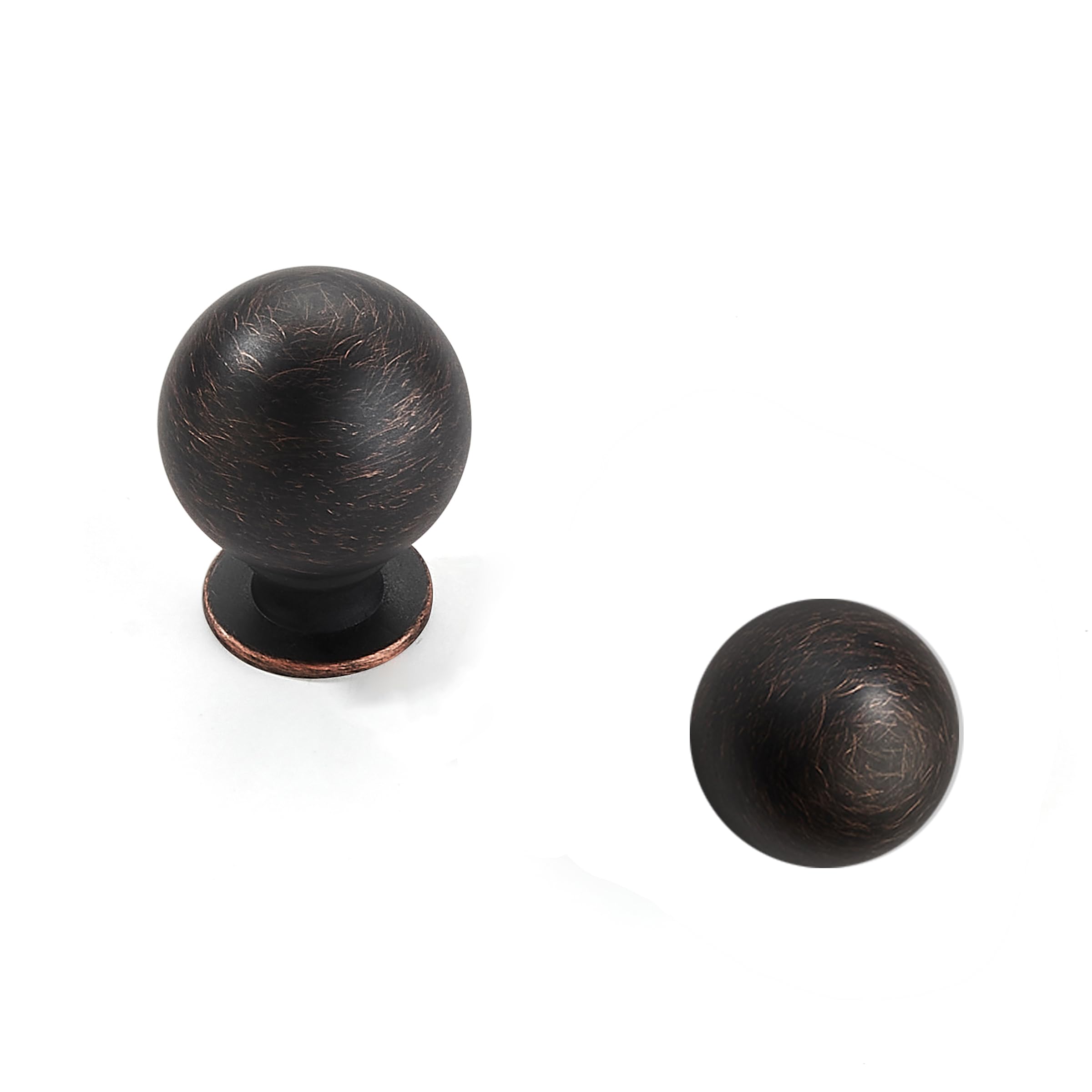 khtmeware 10 Pack 1 Inch Oil Rubbed Bronze Cabinet Knobs Small Ball Kitchen Cabinet Hardware Drawer Knobs Pulls for Drawers. — image 1