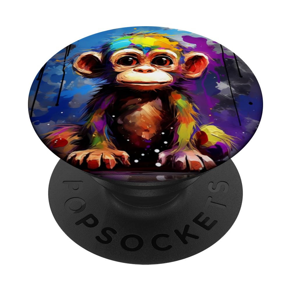 Cute Baby Monkey PopSockets Standard PopGrip