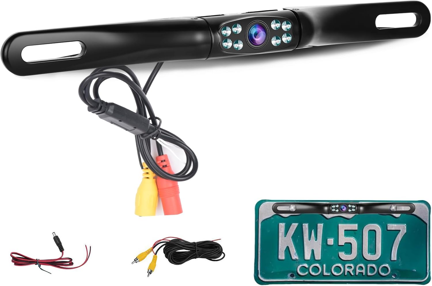 Nivel IP69K Cámara de respaldo de matrícula AHD, versión nocturna y cámara de visión trasera gran angular de 170 D y 145 H para camioneta de