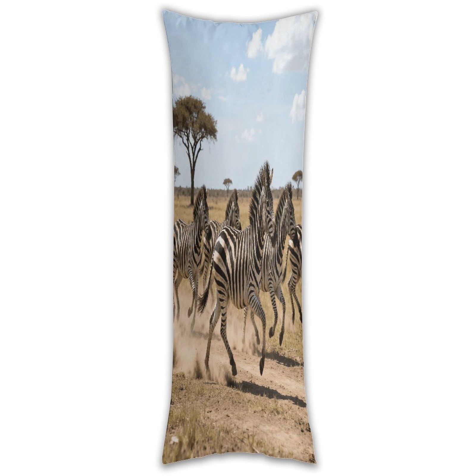 African Safari Pillow Cases Breathable Vertical Long Pillowcase Body Pillowcase with Hidden Zipper Closure Soft and Cozy Pillow Cover 20x54 Inches for Bedroom Couch