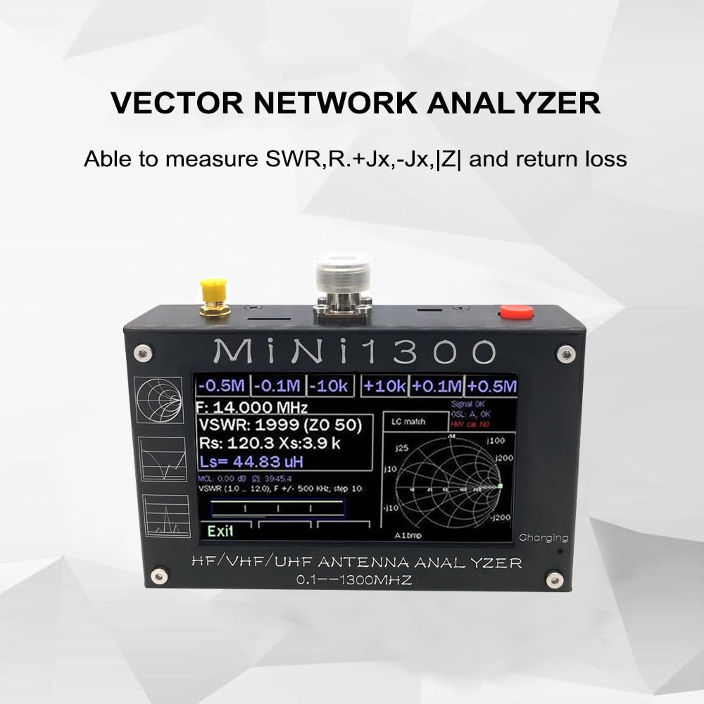 MINI1300 Antenna Analyzer 4.3in TFT LCD Touching Screen 0.1