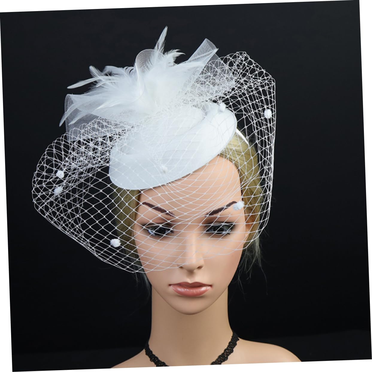 FRCOLOR 2 Tocados De Boda Únicos Con Banda Para El Pelo De Hilo De Red Para Mujer Accesorio Para Fotos Y Fiestas.