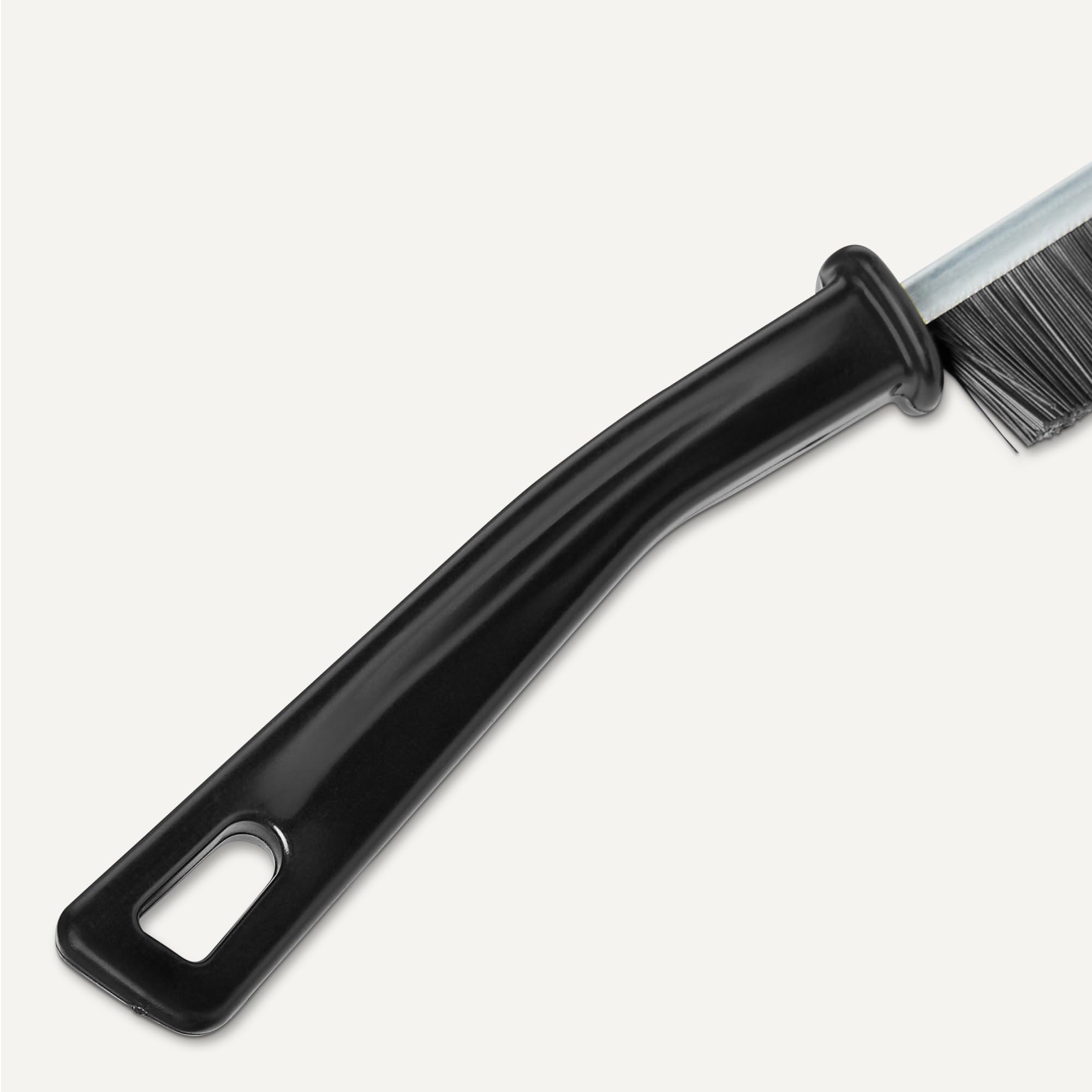 Amazon Basics Spazzola per la pulizia di intonaco e piastrelle, setole dure, confezione da 12, 24 cm, Nero
