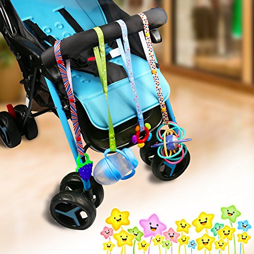 Accmor 4Pcs Sippy Cup Straps, Sippy Cup Leashes, Baby Bottle Strap Holders For Stroller, High Chair, Car Seats, Shopping Carts, Hanging Baskets #TOP4