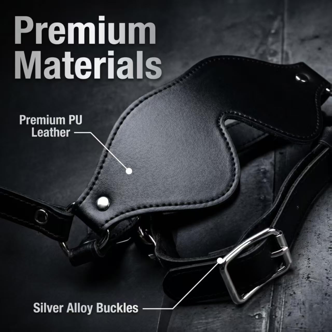 BDSM Eye Mask Harness & Ball Mouth – for Partners Who Challenge Exciting Sex,Bondage Hood, Bondage Muzzle & Muzzle, Sexual Bondage,Bondage Gear & Accessories