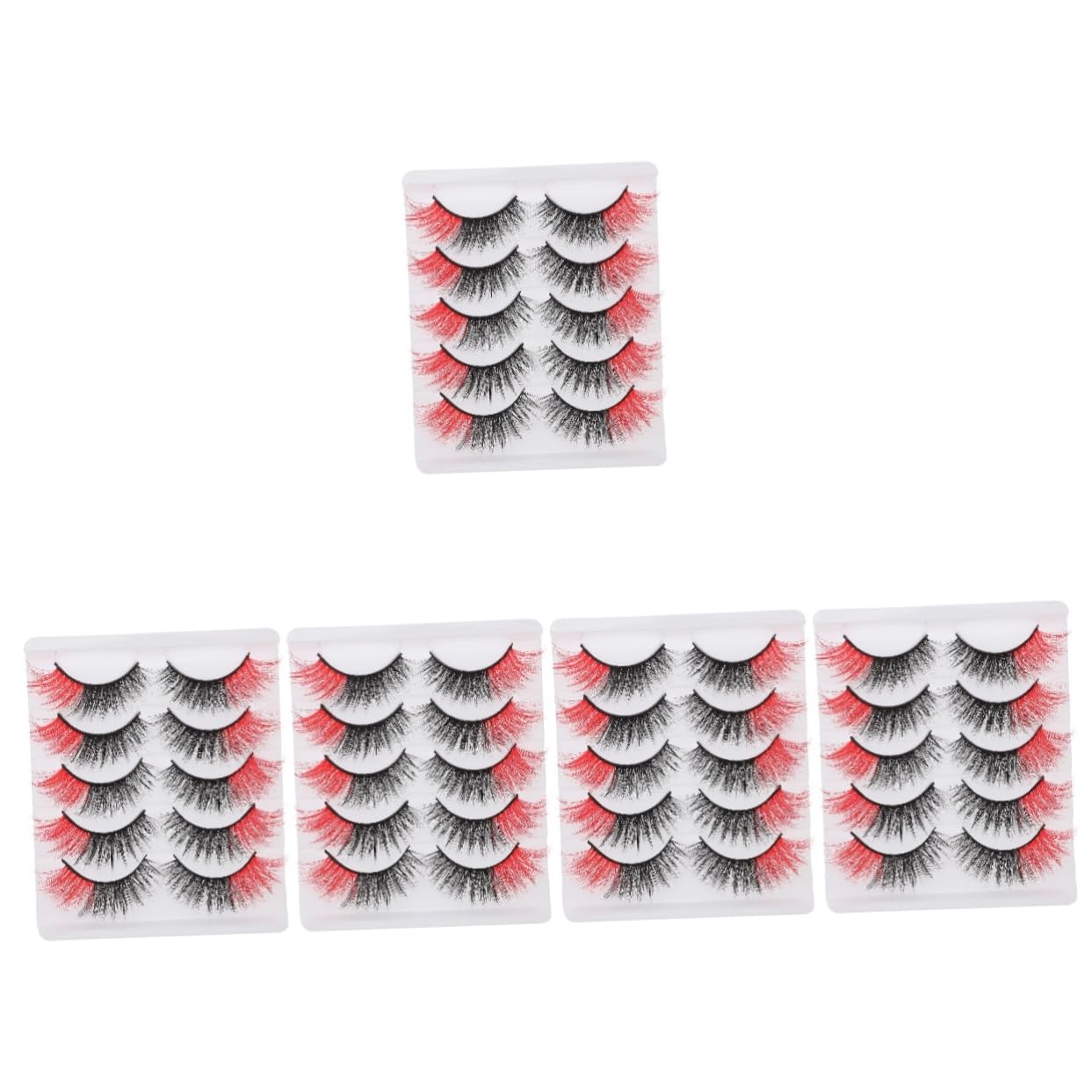 Housoutil 25pares Pestañas Postizas De Color Para Mujeres De Extensiones De Pestañas Reutilizables Para Maquillaje De Fiesta y