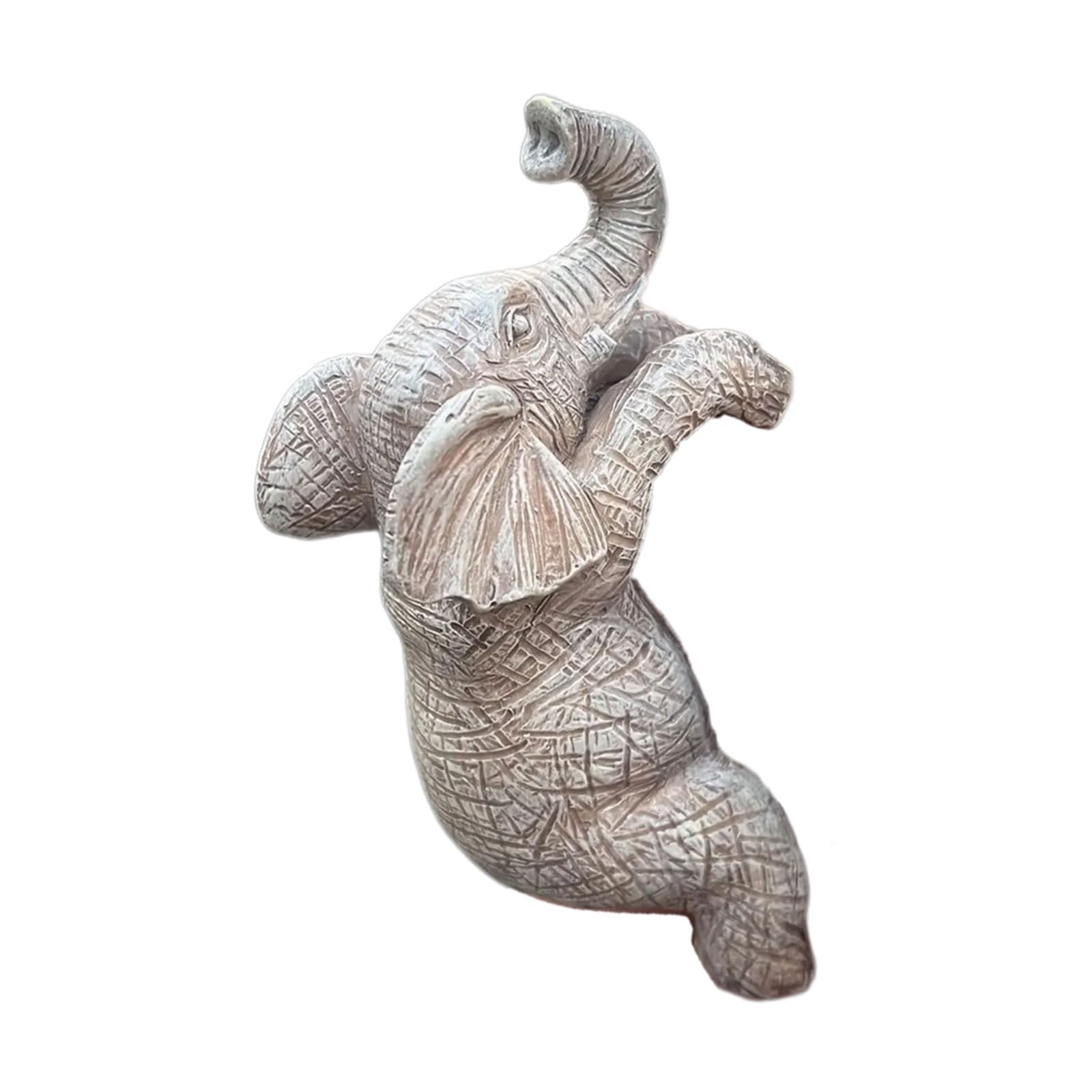Snorvixre Resin Statue Garden Decoration Elephant Flower Pots Hanger Figures Balcony Decoration Garden Elephant Figures Pots Decors Home Decors