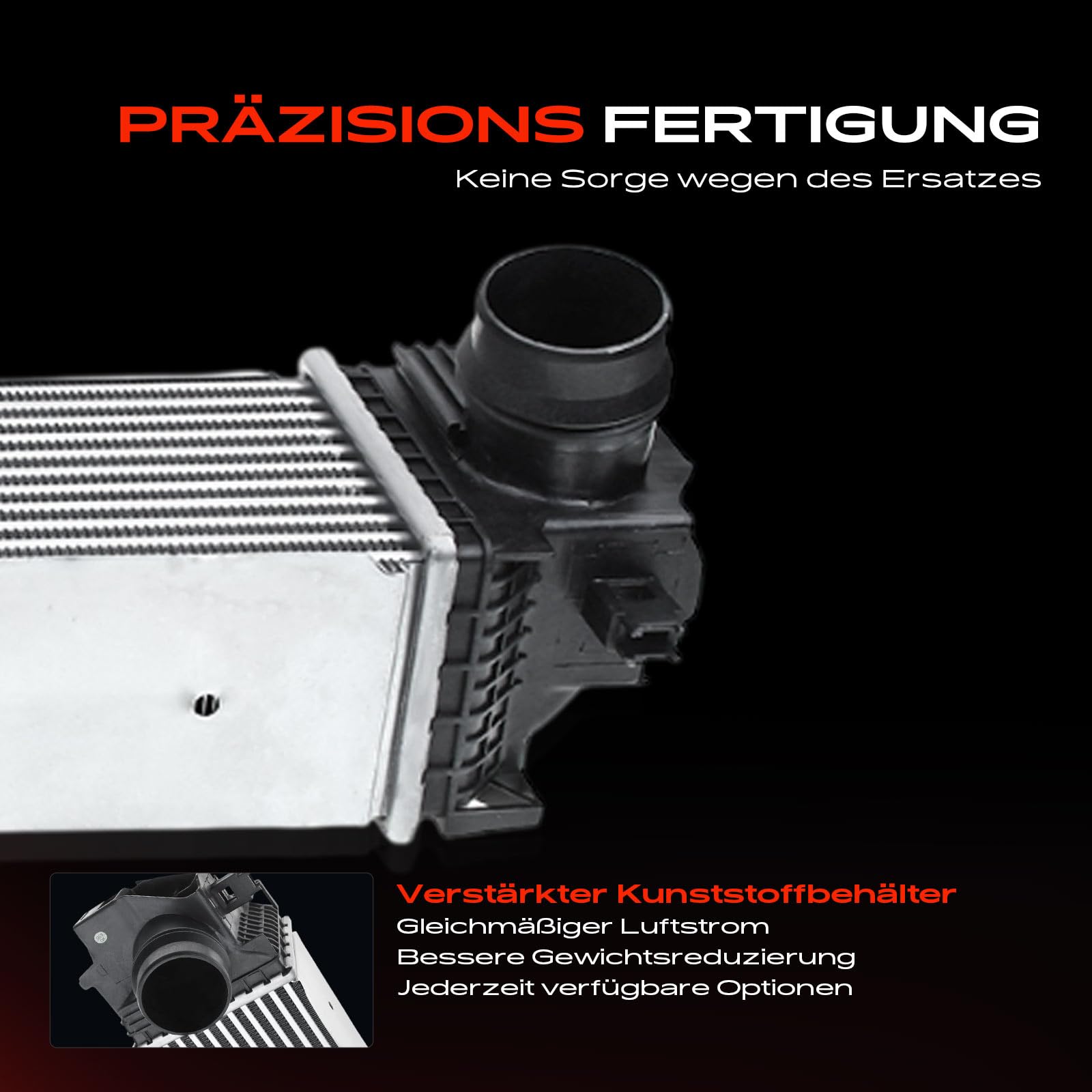 Frankberg Klimatyzator turbosprężarki do ładowania, kompatybilny z 1 F40, 116, 118, 120, 2019, dzisiaj, X1, F48, sDrive16, sDrive18, sDrive20, 2014-Heute M.i.n.i F55 Cooper One 2013-Dzisiaj