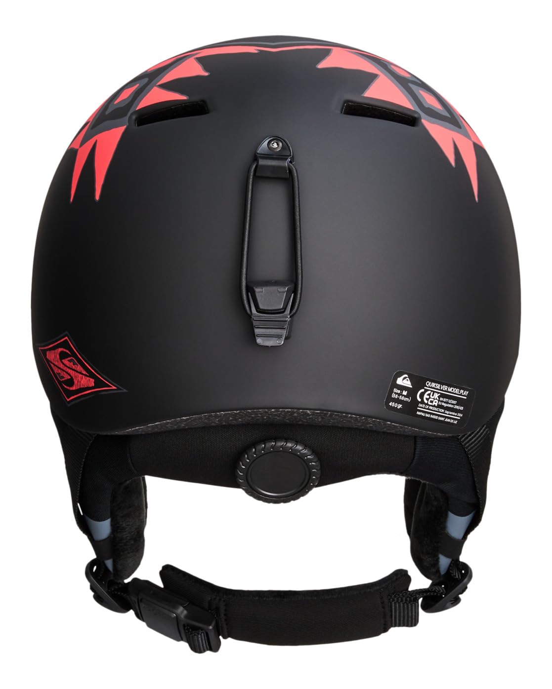 Quiksilver Play, Casco Sportivo Uomo, OVAZIONE GONFIORE Nero, M