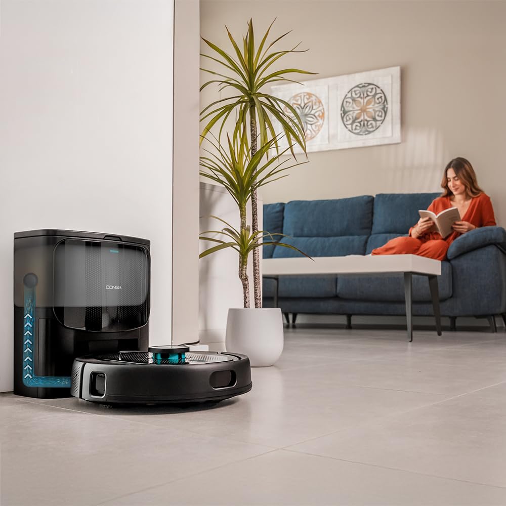 Cecotec Saugroboter Conga 9990 AI Spin Revolution Ultra Power Home | 10.000 Pa, KI-Lasernavigation, 3-Liter-Absaugstation, rotierende Mopps, 5200 mAh und Ultraschall-Teppicherkennung