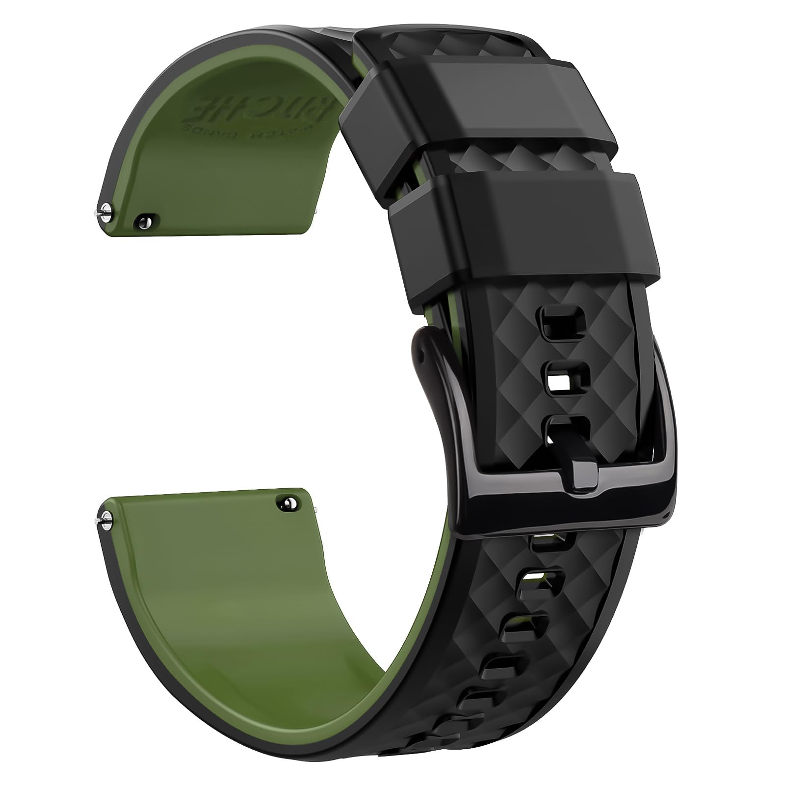 Ritche Silicone Watch Bands 18mm 19mm 20mm 21mm 22mm 23mm 24mm Quick Release Rubber Watch Bands for Men