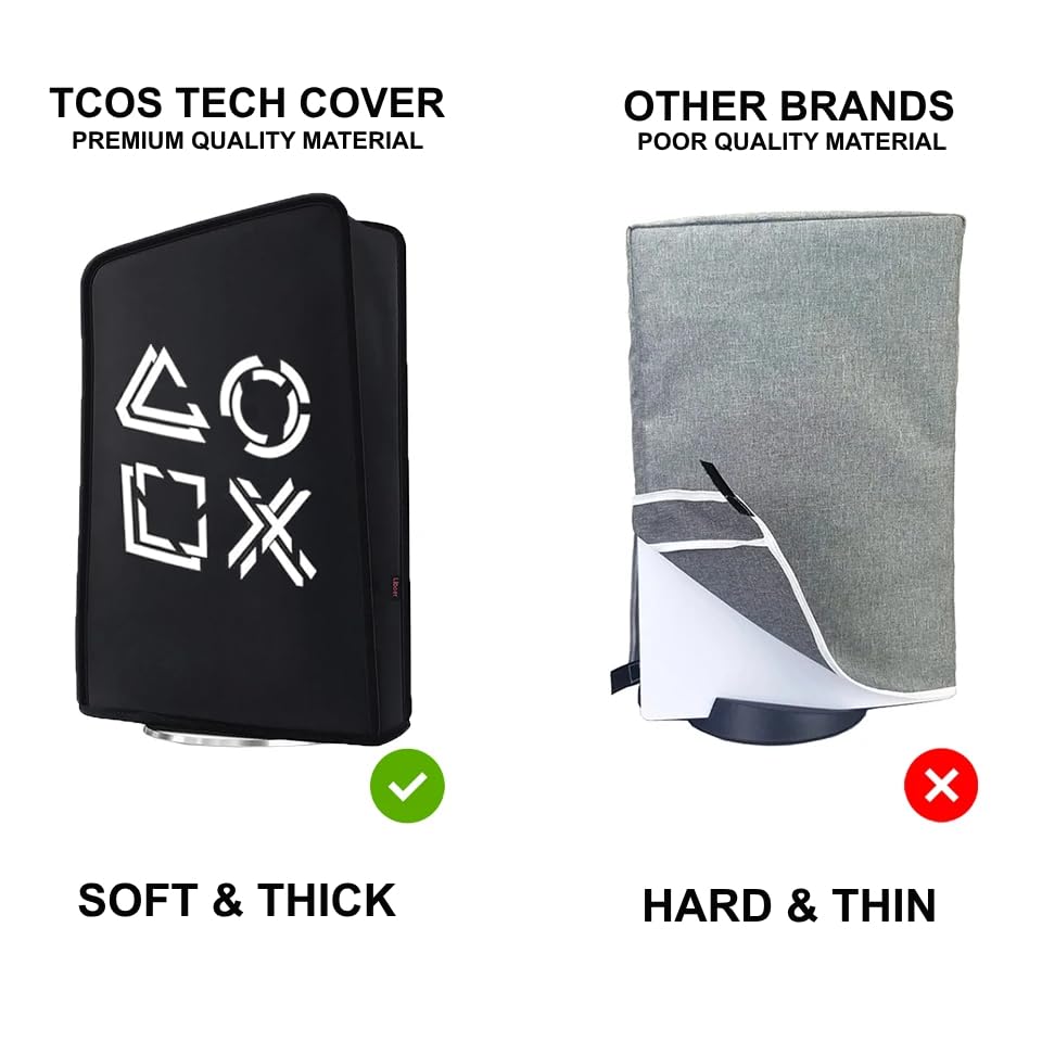 Image of PS5 Slim Dust Cover, Premium PS5 Dust Proof Cover Protective Case Anti Scratch Waterproof Case for Sony PlayStation 5 Game Console Cover Sleeve for PS5 Disc & Digital Edition