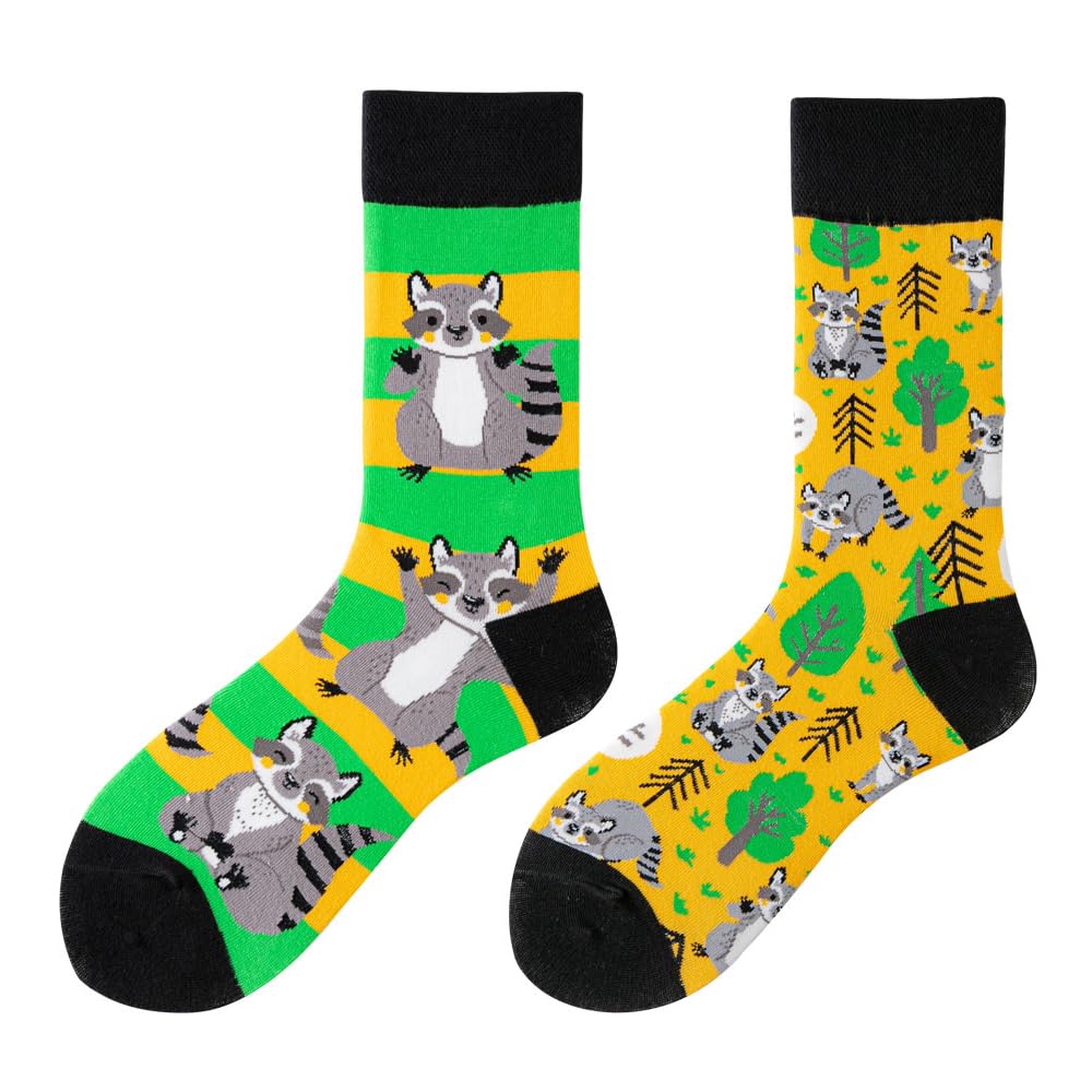 Calcetines Divertidos Unisex para Mujer y Hombre con Diseños Asimétricos en Par - Temas Animales, Comida, Fruta, Deporte y Arte en Algodón - Ideal para Regalos — view 64