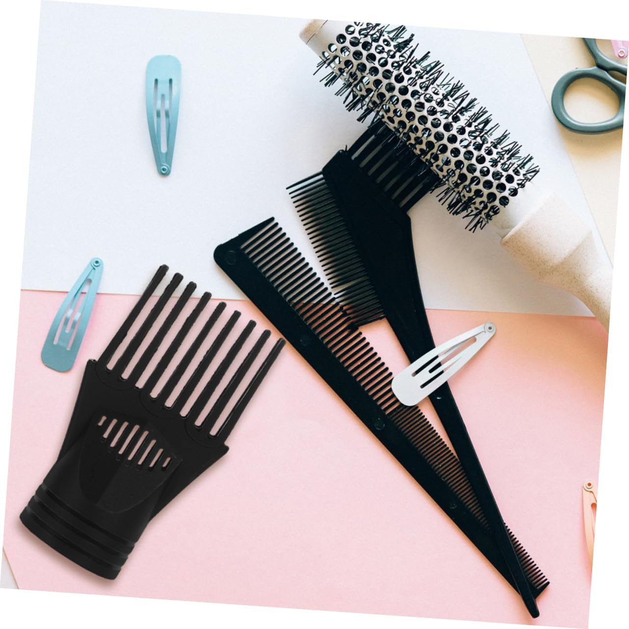 Ipetboom 10pcs Professional Hair Dryer Comb Nozzle Blowout Brush Attachment for Hair Dryer