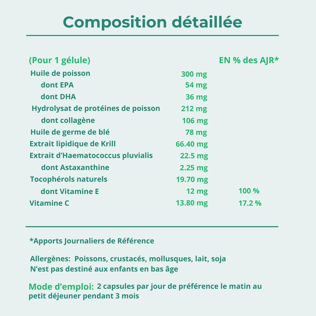 Oxyprolane® Dermic • Complément Alimentaire Anti-âge et Cicatrisant • Cure 1 mois / 60 gélules (2/j) • + 30% de synthèse du collagène en 3j • Fabriqué en France