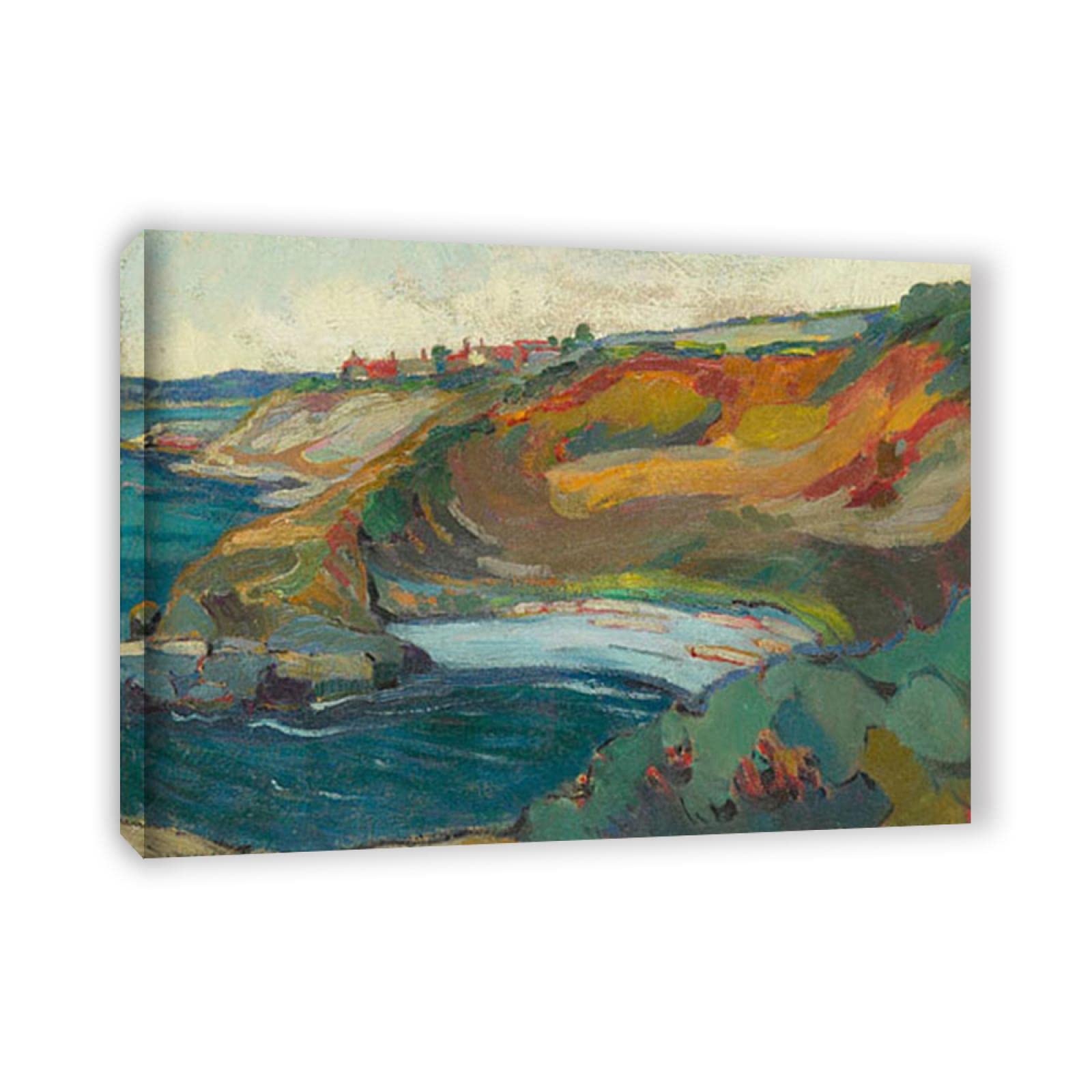 Emily Carr Pintura Reproducción de Carteles Cuadro en lienzo-listo para colgar Cuadros famosos impreso sobre lienzo(Bahía de Chemainus, isla de Vancouver)60x85cm(24x33in)Enmarcado