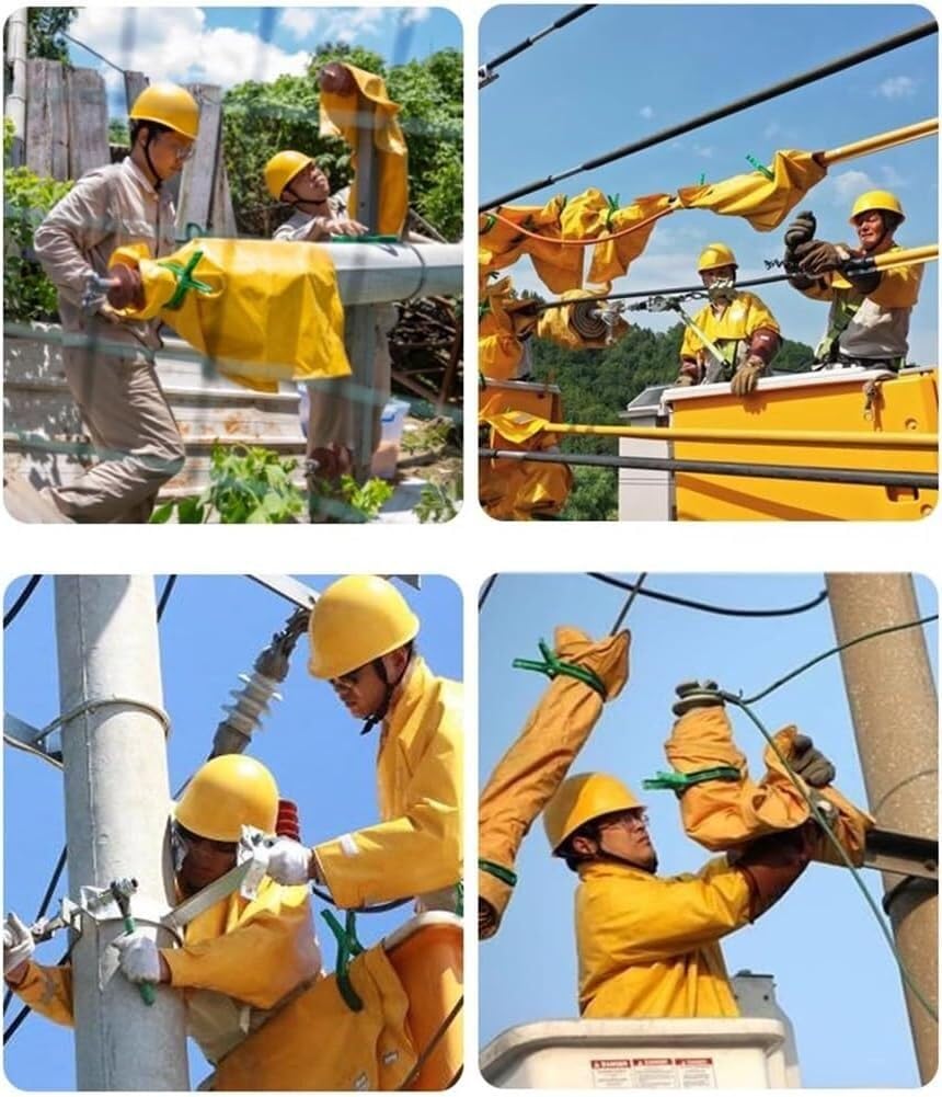 Elektrische Sicherheitsmatte, Hochspannungsschutz 0,4/10 KV, Isolierharzmatte(Yellow/0.4kv,100x100cm)