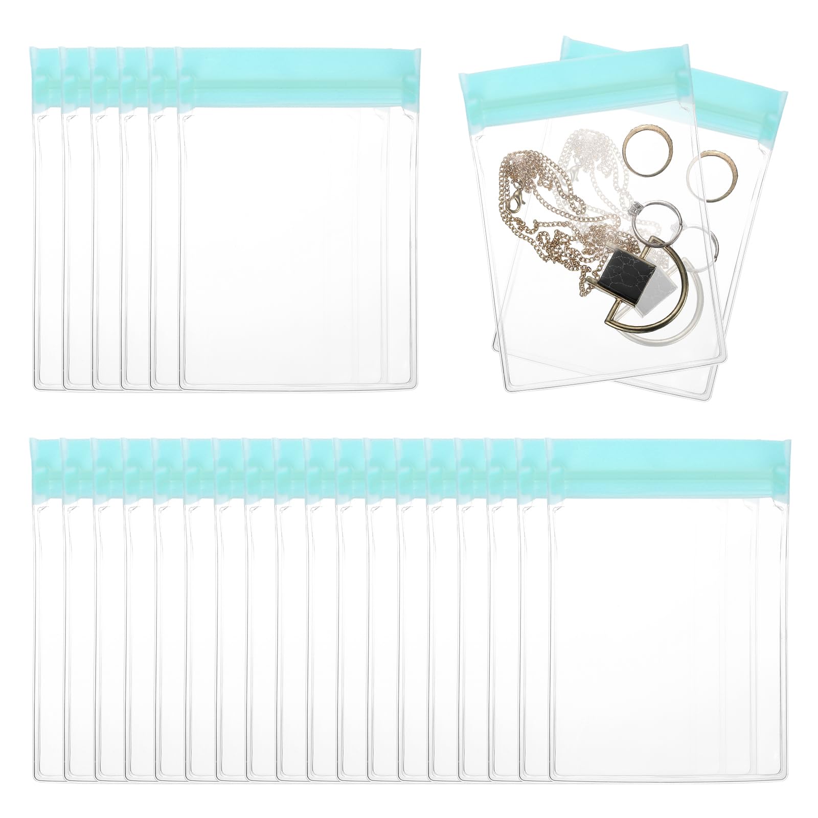 PATIKIL 50 Pcs Sachets Anti-Oxydation Pour Bijoux 3.5 x 5 Pouces Vert