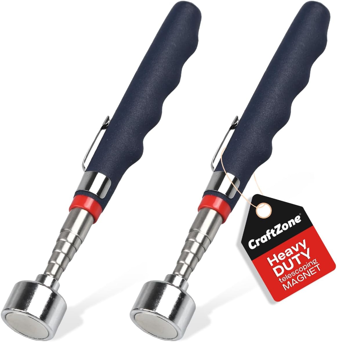Telescoping Magnetic Pickup Tool with 20lb Pull Force, 30in Strong Telescopic Magnet Stick, Non-Slip Extendable Magnetic Pick Up Tools, Gifts for Men Women Birthday Father's Day