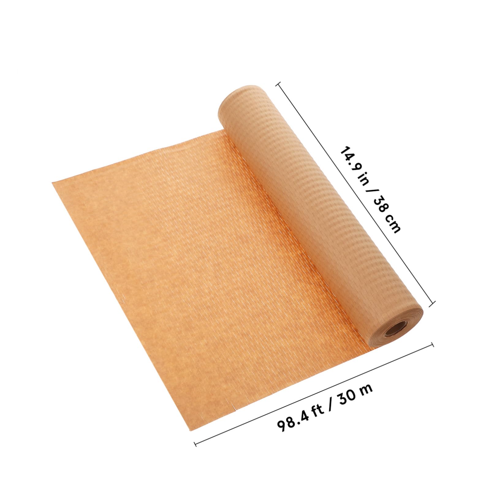 Rollo de Papel de Nido de Abeja, 1 Rollo, Papel Kraft