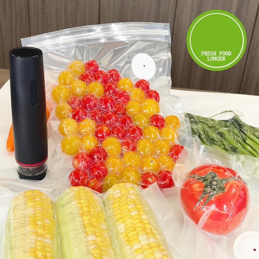 Vacuum Sealer Bags Compatible with Chef Preserve,10PCS Reusable Food Grade And Leak-Proof Storage Bags,Clear,5pcs (10.24 * 11.02 in),5pcs(10.24 * 13.39 in)