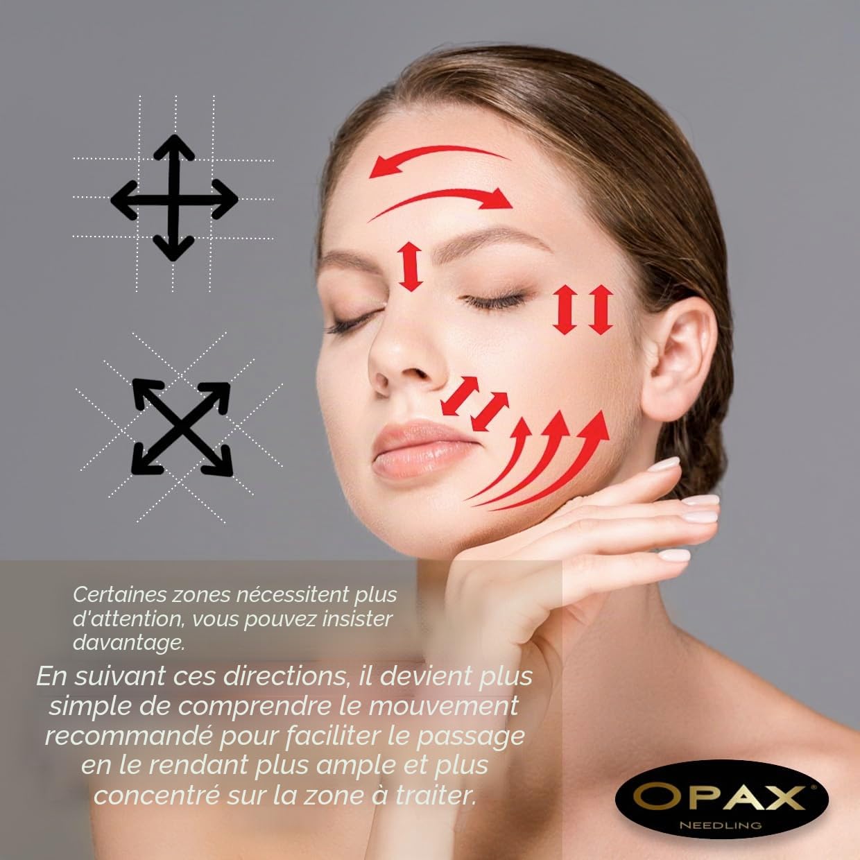 Opax Dermaroller 0,25 mm pour microneedling visage – Soin de la peau – Sérum 10 ml à l’acide hyaluronique, Coenzyme Q10, Collagène et Élastine – Fabriqué en Italie
