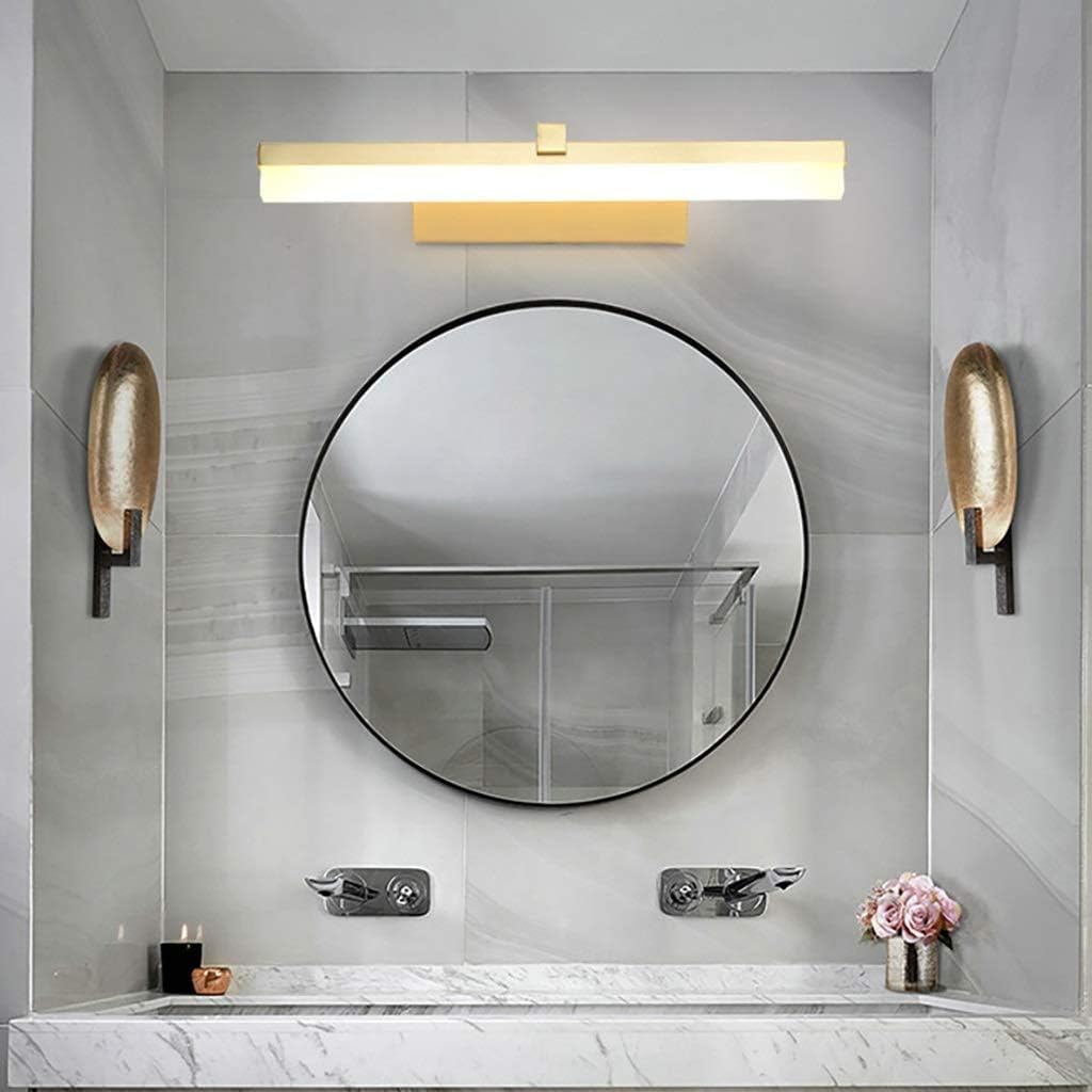Lampa lustrzana, lampa ścienna LED, miedziana lampka nocna, sypialnia, salon, lampa ścienna, lustro łazienkowe, reflektory, lampy do lustra łazienkowego(50cm)