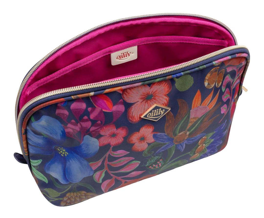 Oilily Neceser Bolsa de Maquillaje Belle Botanique Chiara Cosmetic Bag Peacoat Azul Marino