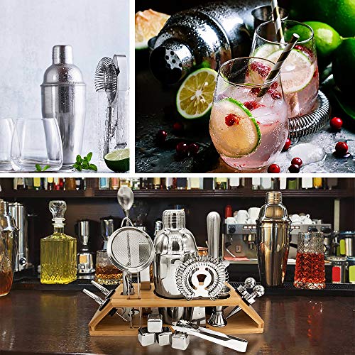 Set de coctelera 14 piezas 750 ml acero inoxidable miniatura 3