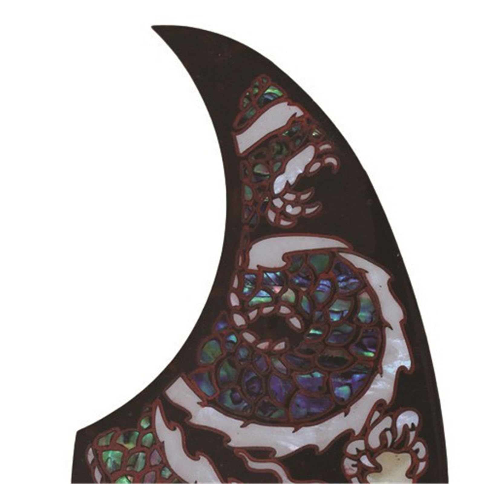 Mały Pickguard Do Gitary Akustycznej Drewniana Płytka Ochronna Do Gitary Materiał Inkrustacji Celuloidowej Piękny Wygląd Płytka Ochronna Do Gitary Akustycznej