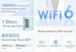 TP-Link AX3000 WiFi 6 Range Extender WiFi Booster (RE715X) – Dual-Band up to 3 Gbps, EasyMesh Compatible, OneMesh, Gigabit Port, Smart Signal Indicator, WPS Setup, WPA3 Security