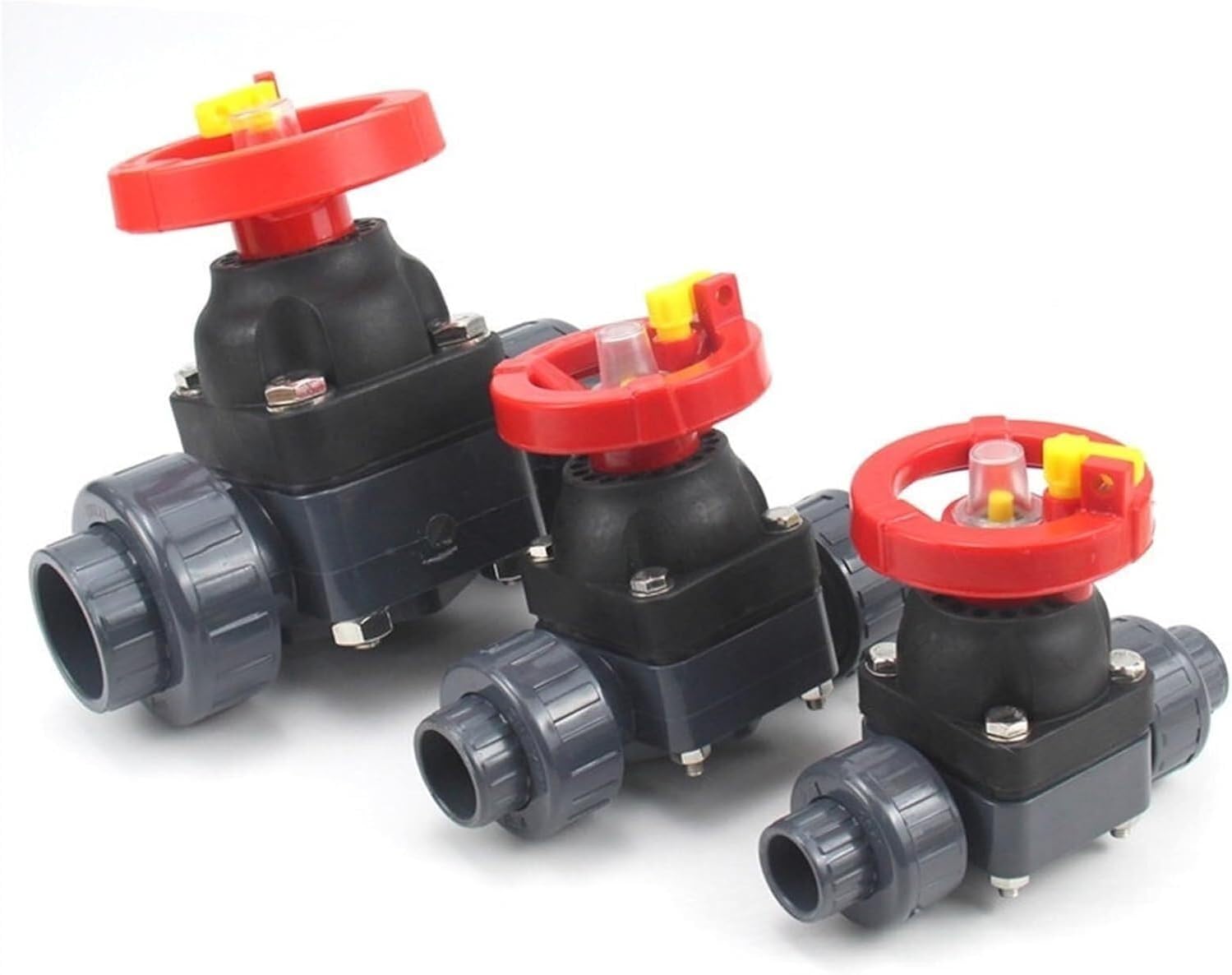 1Pcs DN25-DN65 UPVC Gate Diaphragm Valve for Aquarium, Garden, and Home Irrigation Systems(DN32)