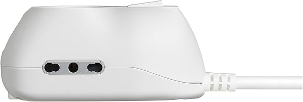 BTICINO Ciabatta Multipresa Elettrica Slot 3 Posti, 1 Polivalenti Schuko 10/16A + 2 Bivalenti 10/16A, Ciabatta Elettrica con Interruttore e Cavo 1,5m Spina 10A, Robusta Salvaspazio Flessibile, Bianco - 3